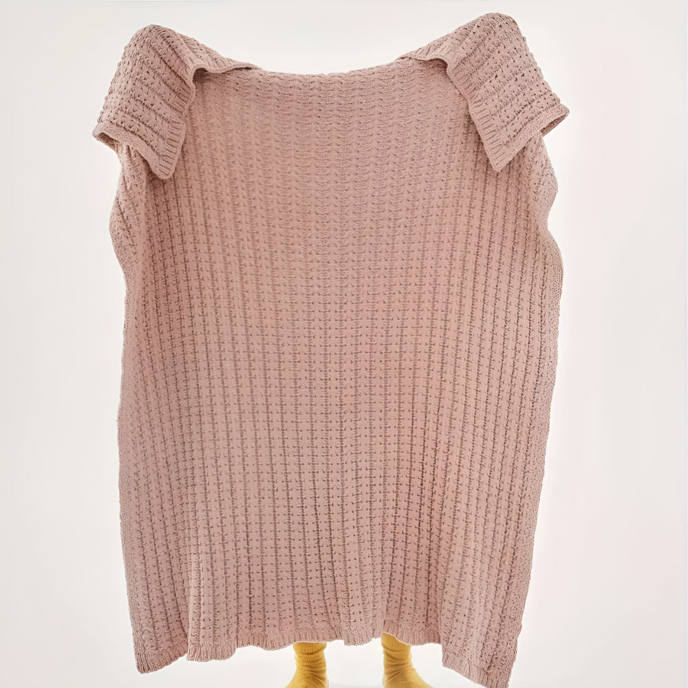 Cozy Thick Knitted Throw Blanket