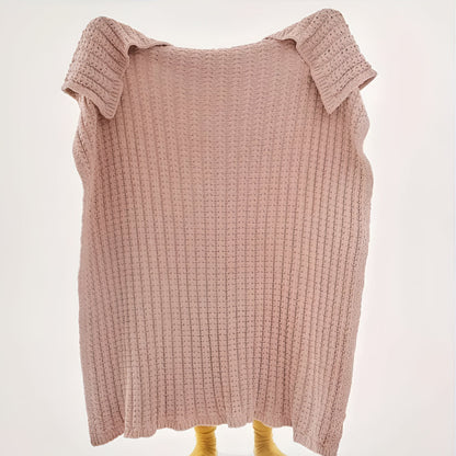 Cozy Thick Knitted Throw Blanket