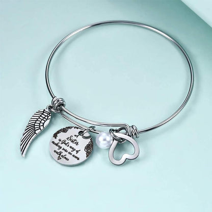 Best Friend Sister Heart Bracelet