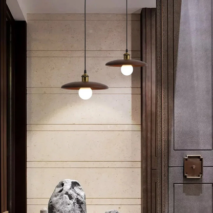 Rustic Wood Hanging Ceiling Light