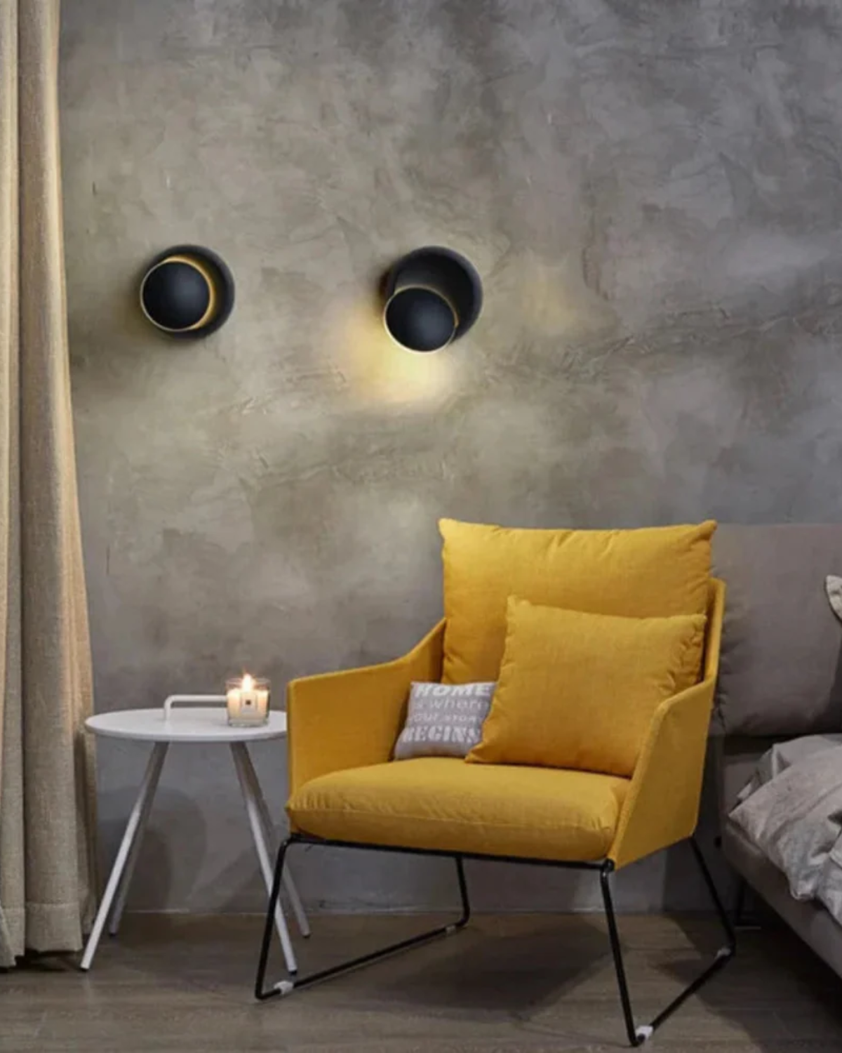 Modern Round Shade Table Lamp with Soft Glow