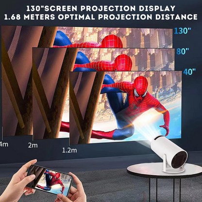 Compact 4K LED Home Theater Projector