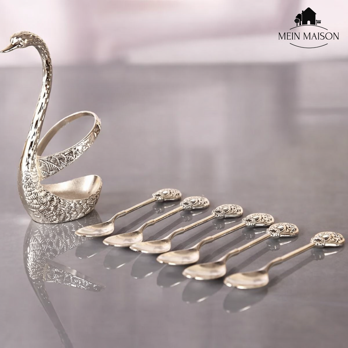 Delicate White Coffee Spoon