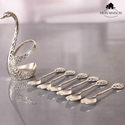 Delicate White Coffee Spoon