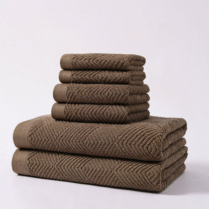 Soft Absorbent Cotton Towels 6 Piece Set