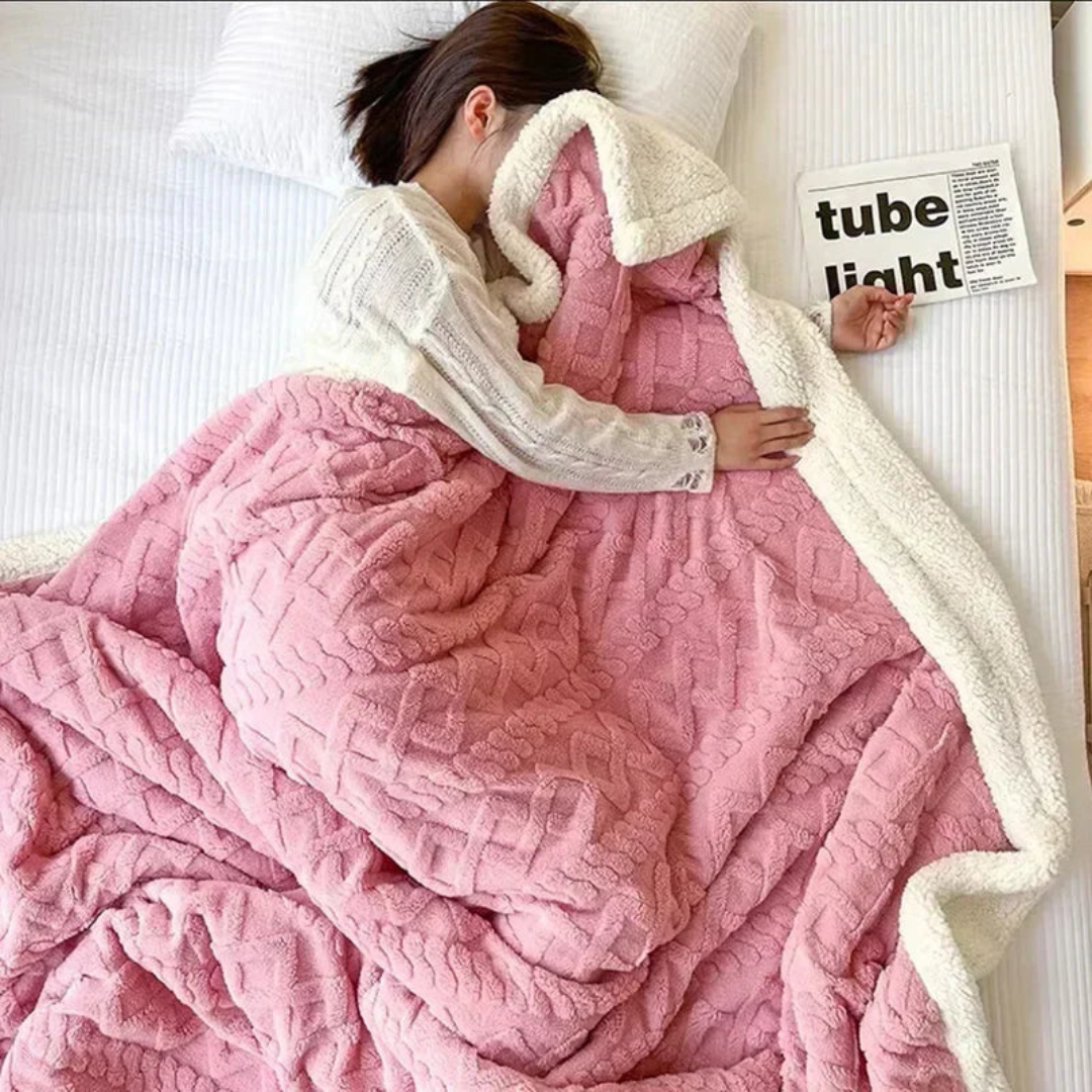 Soft Warm Fleece Blanket for Bed and Sofa - Luxicro