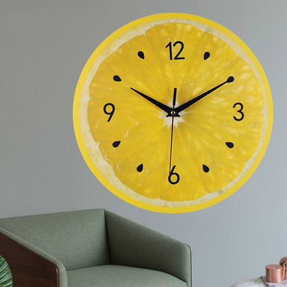 Bright Citrus Kitchen Wall Clock