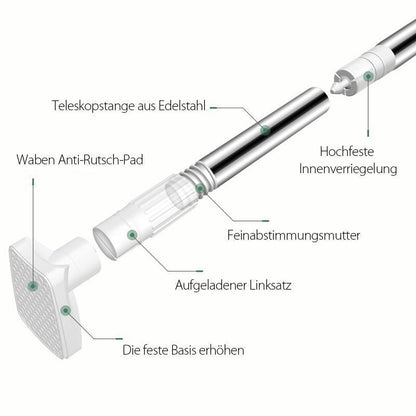 Premium Adjustable Closet Rod Stainless Steel