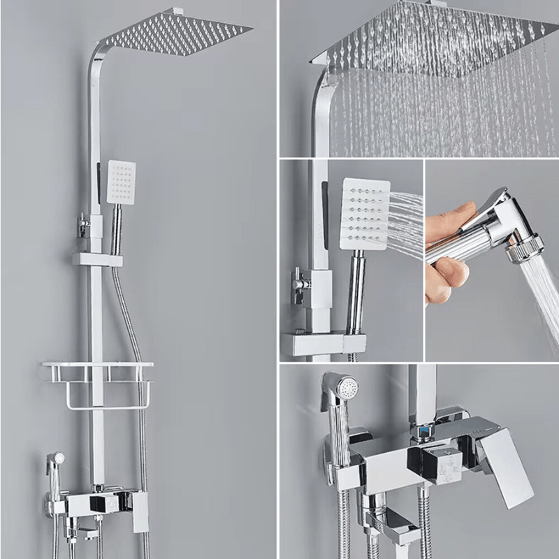 Luxury Shower Head with Adjustable Metal Arm