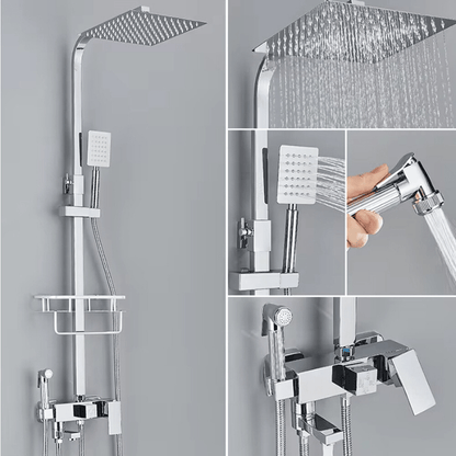Luxury Shower Head with Adjustable Metal Arm