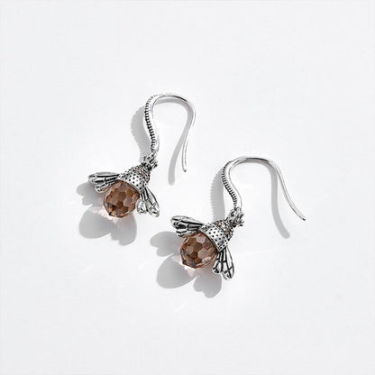 Colorful Bee Drop Earrings