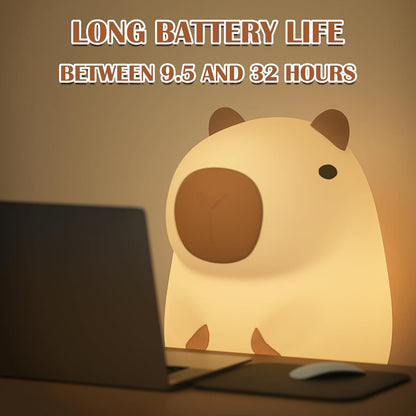 Cozy Capybara Night Lamp - Soft Warming Light