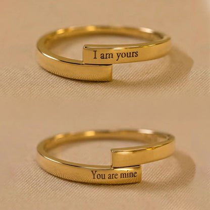 Personalized His and Hers Wedding Ring Set