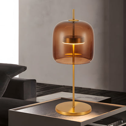 Warm Glow Glass Desk Lamp for Cozy Home Decor