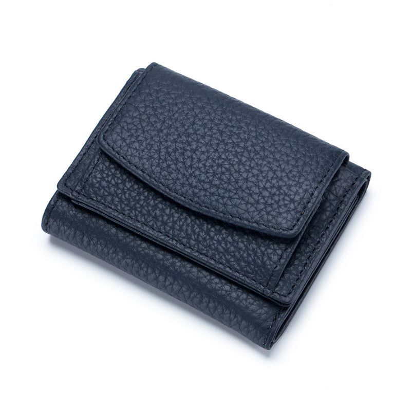 Thin Genuine Leather Wallet with RFID Blocking