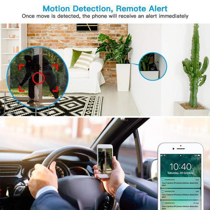 Compact WiFi Mini Security Camera 1080p