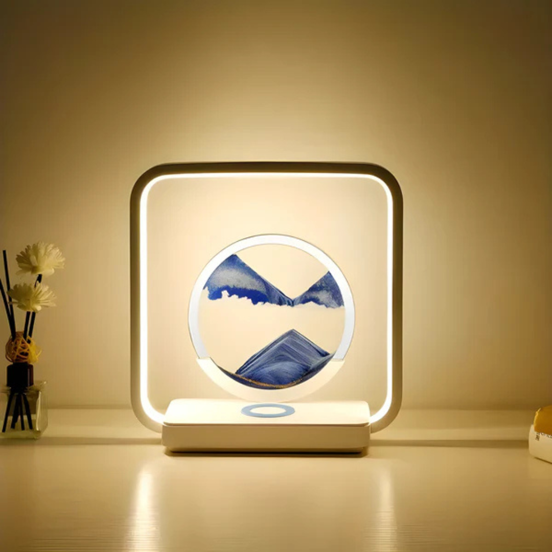 Vibrant 3D LED Desk Lamp with Kinetic Sand Effect