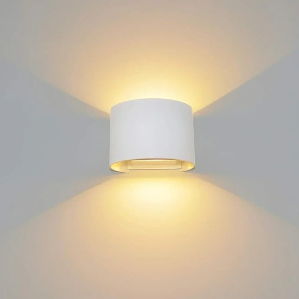 Elegant White LED Wall Light Cube - Luxicro