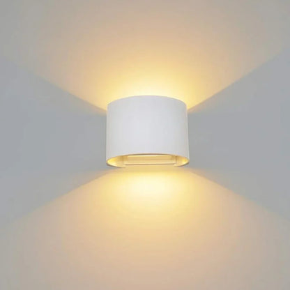 Elegant White LED Wall Light Cube - Luxicro