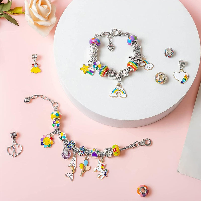 Colorful Kids Beaded Bracelet Set