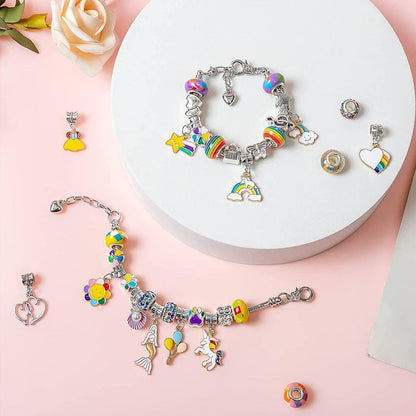 Colorful Kids Beaded Bracelet Set