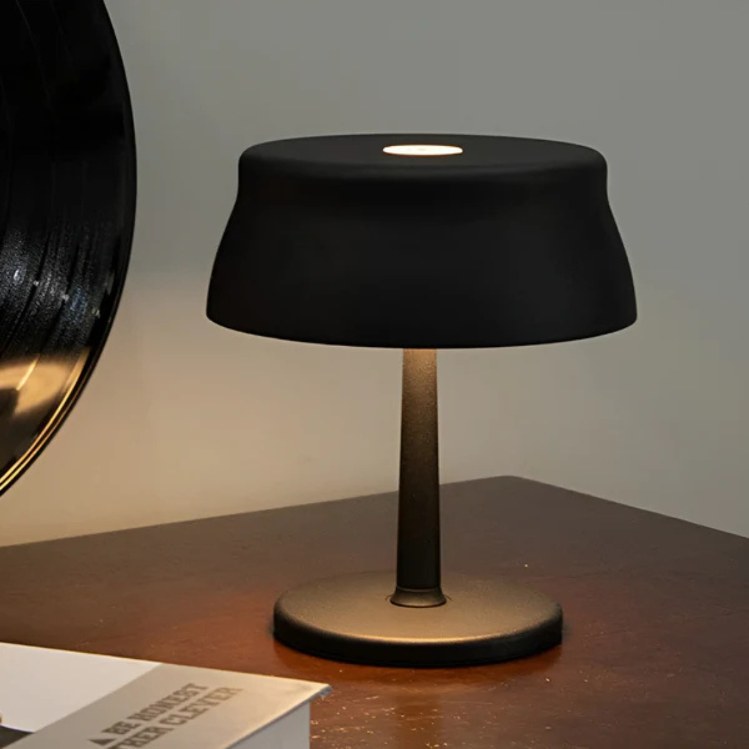Sleek wireless desk lamp with touch control