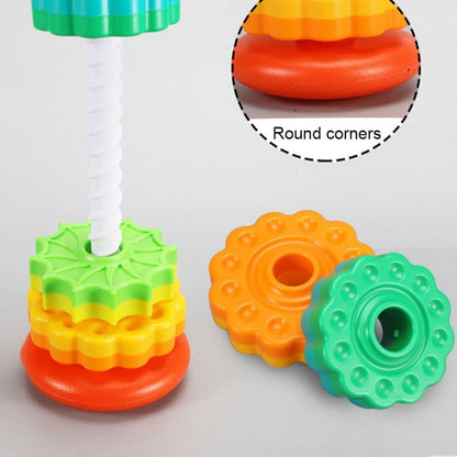 Brightly Colored Wooden Block Toy