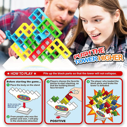 Fun Tetris Block Stacking Game