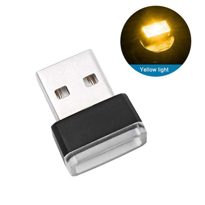 Compact Car USB Ambient Interior Light Lamp