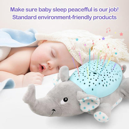 Cuddly Night Light Plush Toy with Music and Star Projector