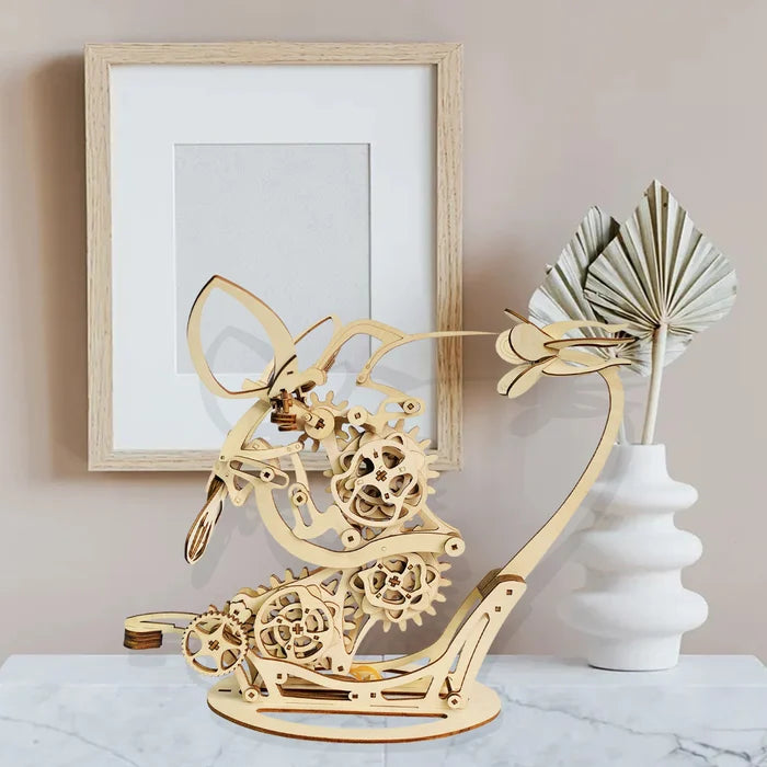 Handcrafted Wooden Whirling Bird Decor