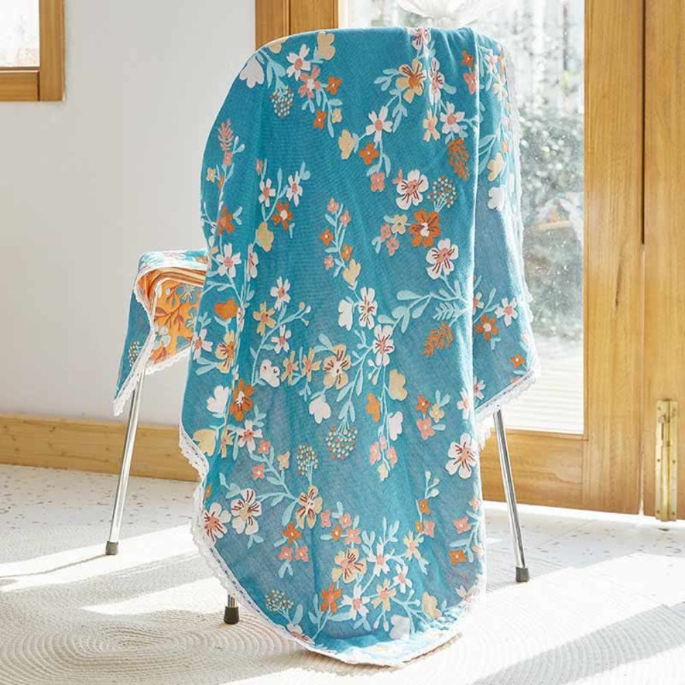 Floral Soft Absorbent Cotton Towel