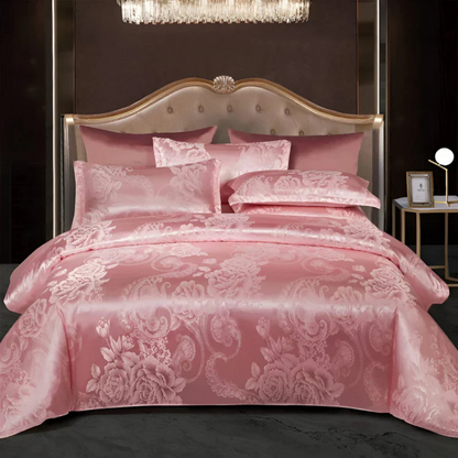 Delicate Rose Print Bedding Duvet Cover Set
