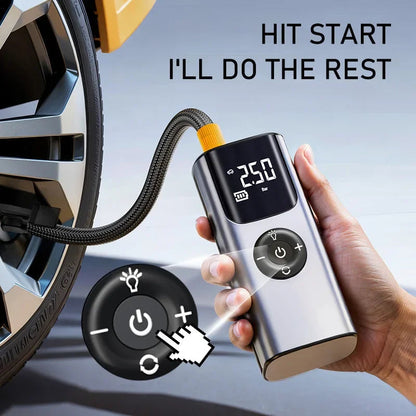 Portable Compact Car Tire Inflator Pump
