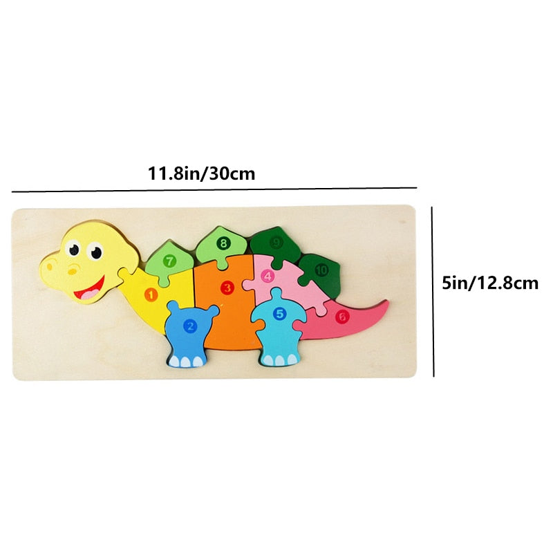 Colorful Wood Learning Puzzle Toy
