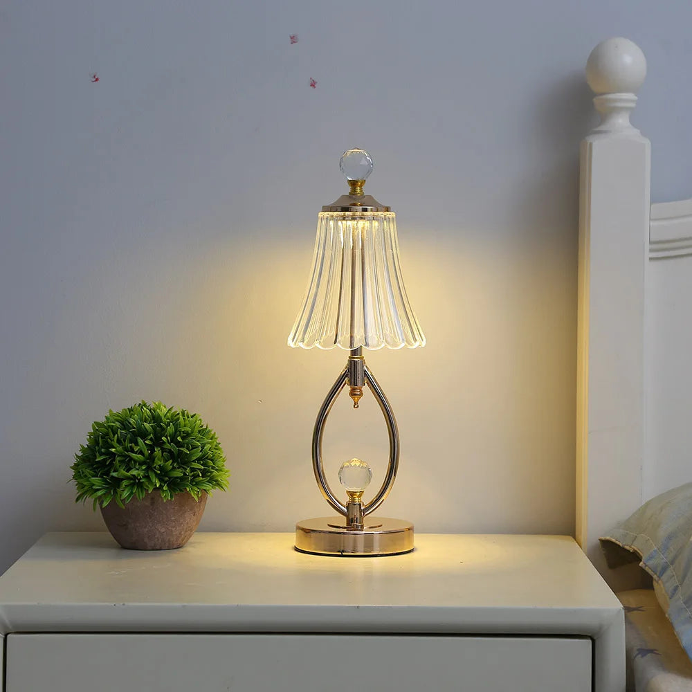 Traditional Clear Desk Lamp