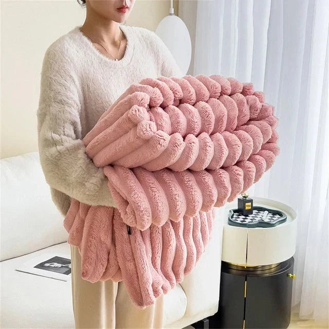 Cozy Fleece Throw Blanket
