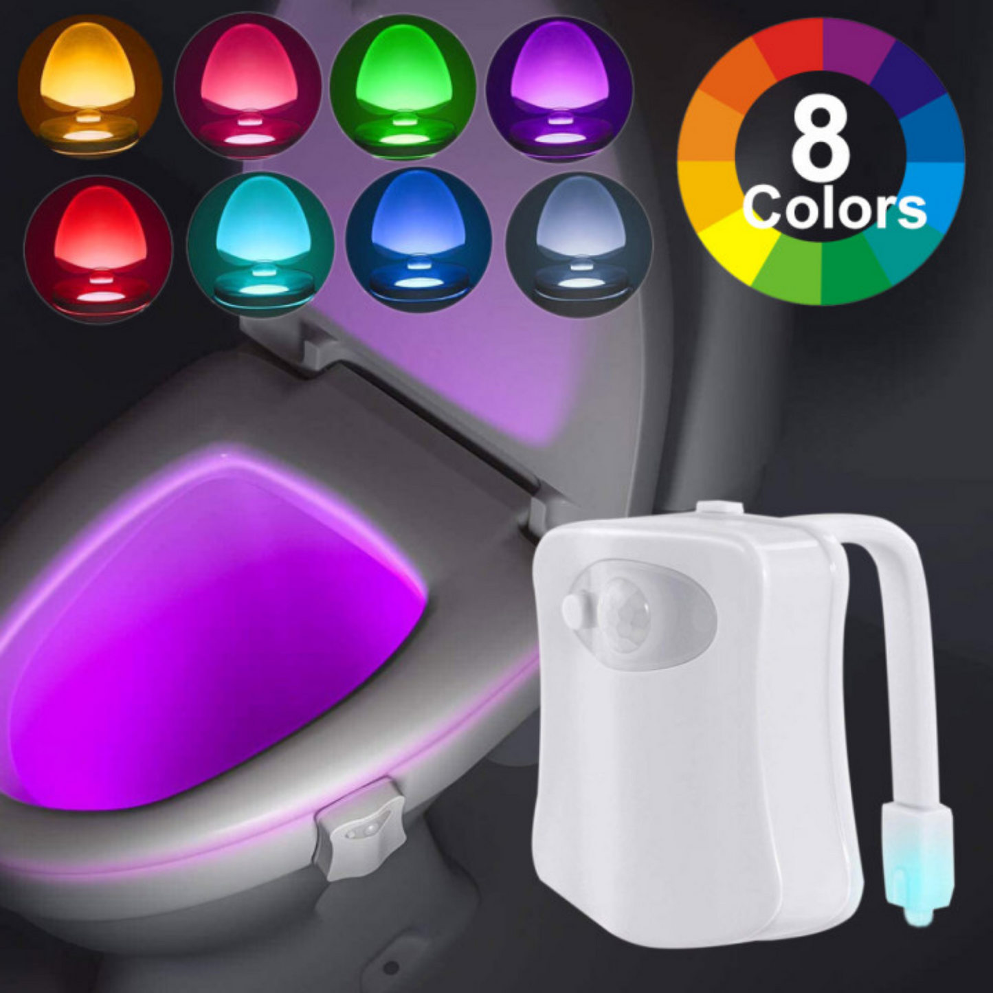 Automatic Sensor LED Bathroom Nightlight