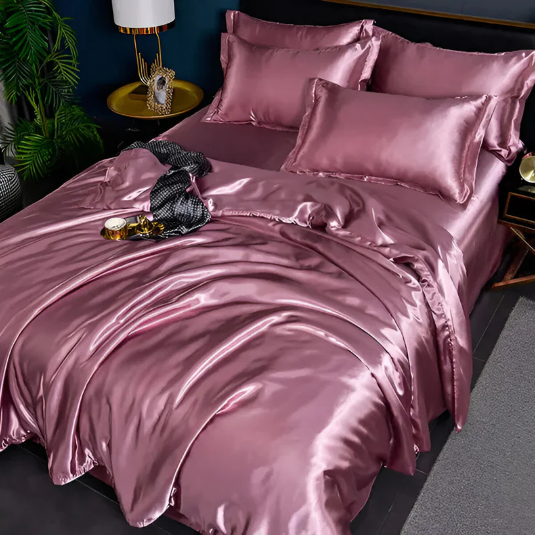 Luxurious Soft Silk Bed Sheet Set