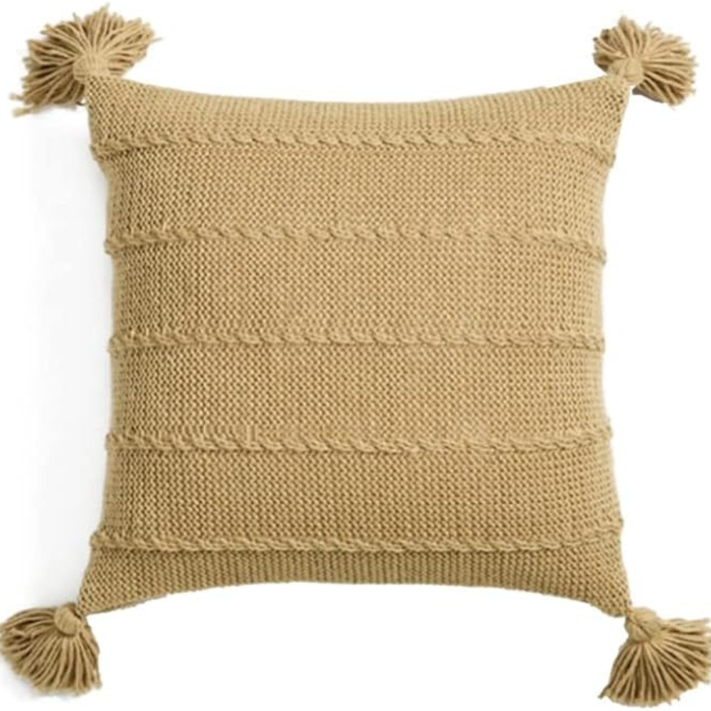 Cozy Pom Pom Throw Pillow