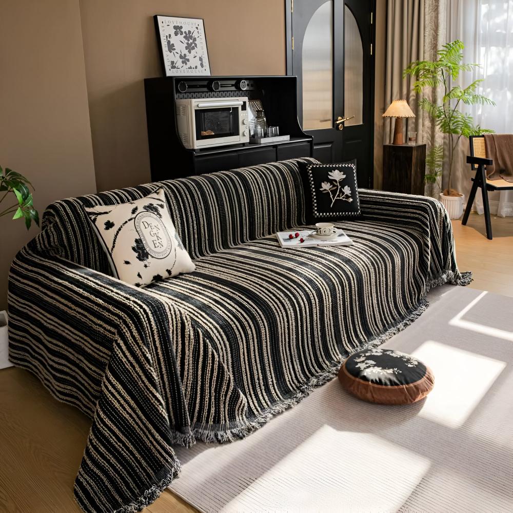 Luxurious Patterned Chenille Couch Slipcover