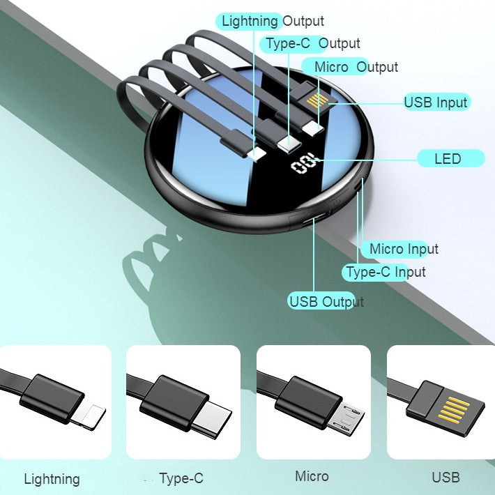 Compact 20000mAh Travel Power Bank with LED Display - Luxicro