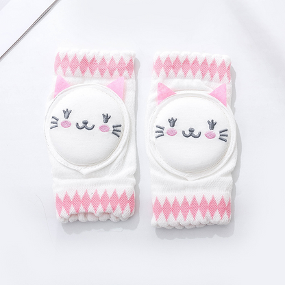 Cushioned Infant Knee Protectors for Crawling with Grip