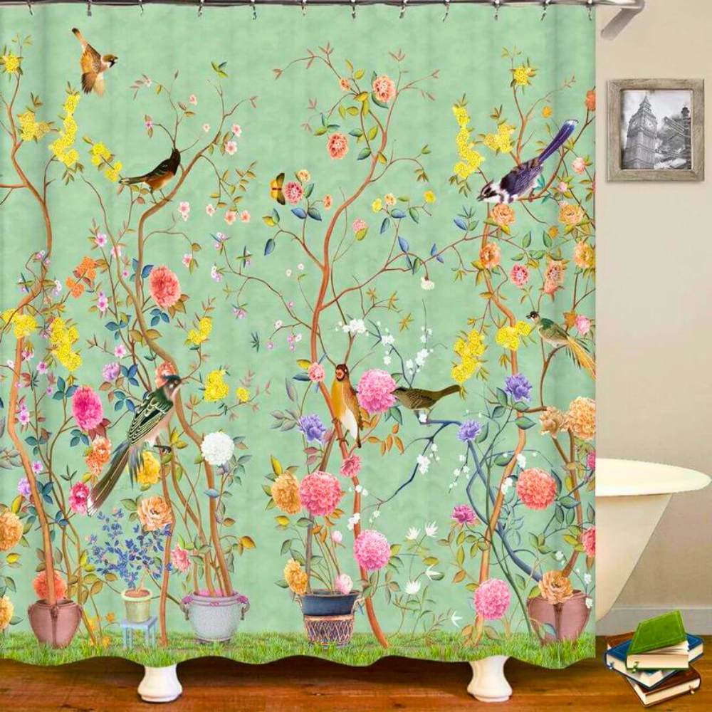 Country Water Resistant Bathroom Curtain