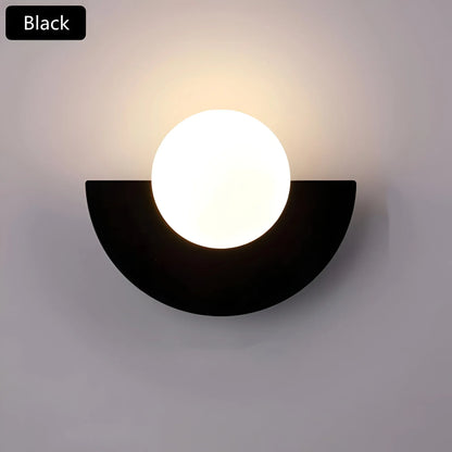 Contemporary Half Round Wall Lamp