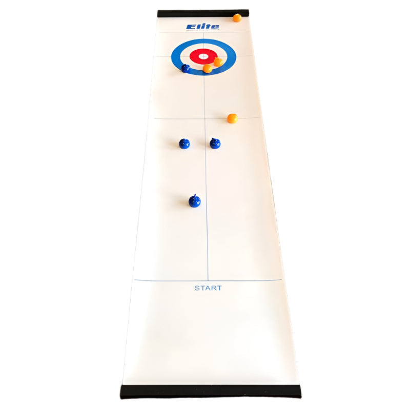 Compact Indoor Curling Stone Game Kit - Luxicro