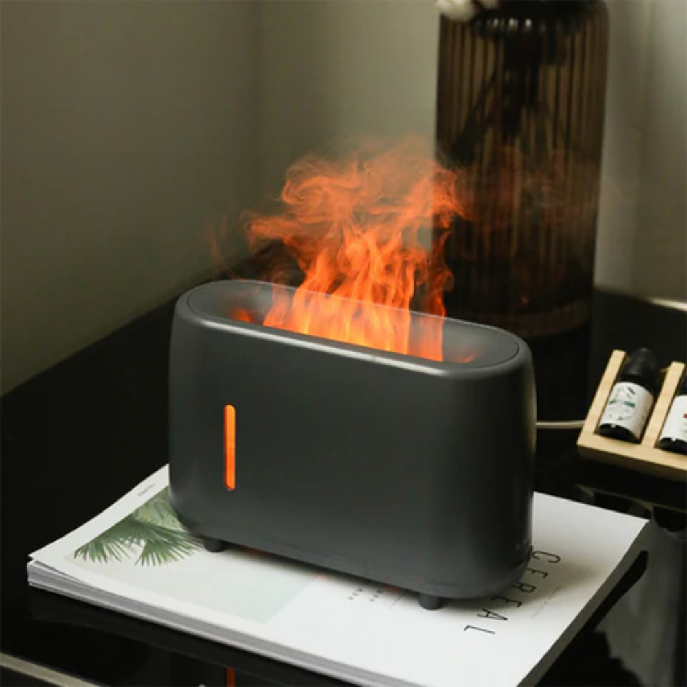 Compact Aroma Humidifier for Bedrooms with Essential Oil Tray