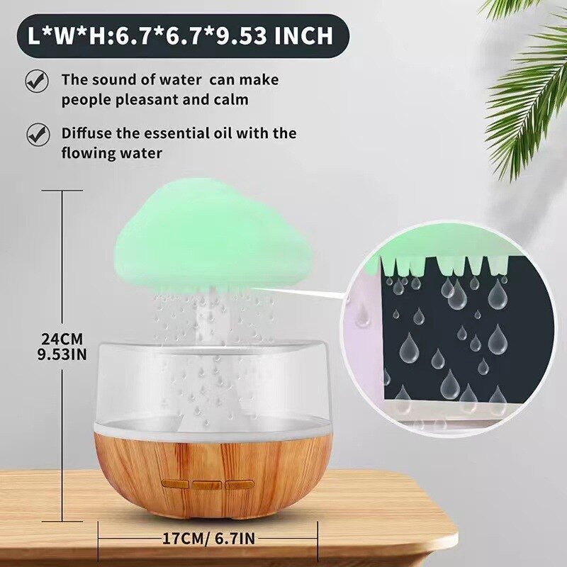 Cool Mist Mushroom Night Light Humidifier Lamp