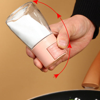 Small Clear Glass Spice Container for Kitchen