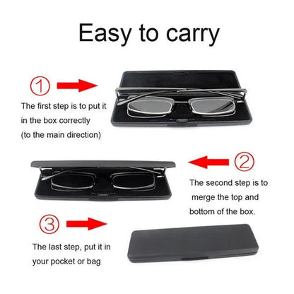 Compact Travel Folding Reading Glasses